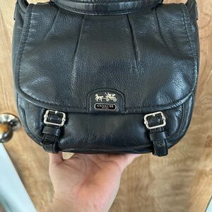 Coach Black Leather Crossbody Bag